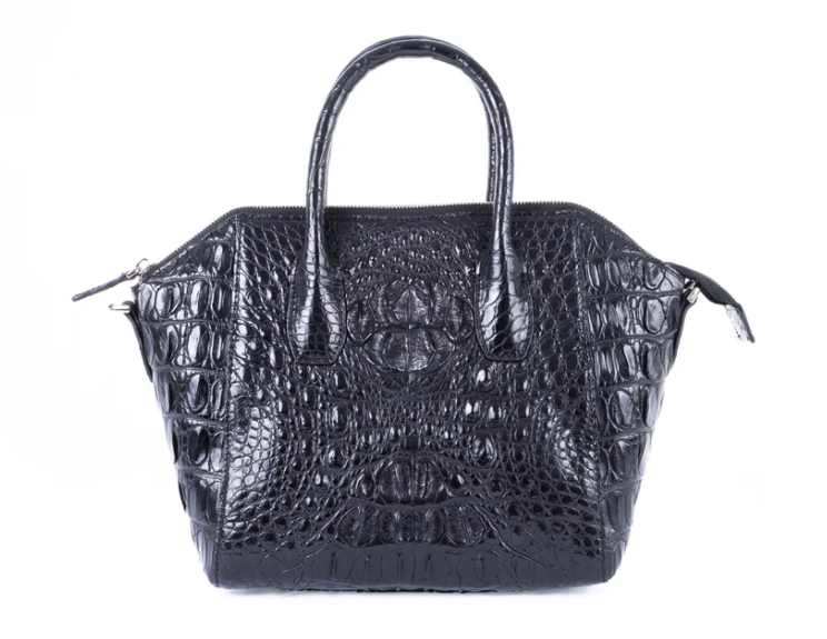 Kelly Crocodile Skin Handbag
