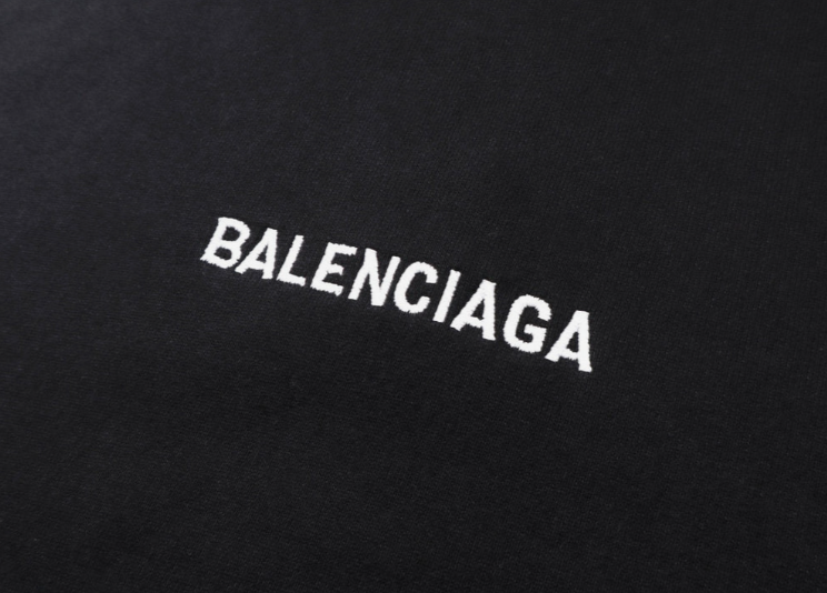 New Balenciaga Back Hoodie Medium Fit in Black