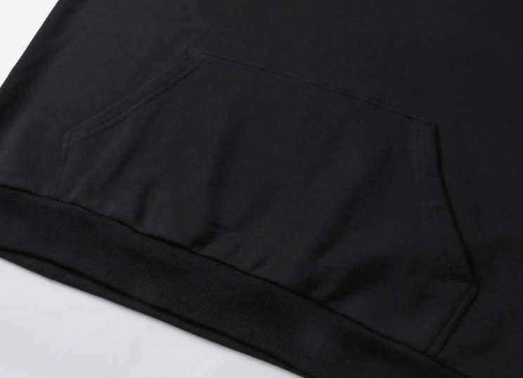 New Balenciaga Back Hoodie Medium Fit in Black