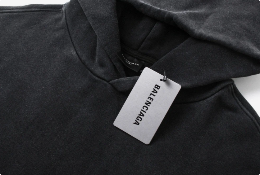 Balenciaga Hand-drawn Hoodie Medium Fit in Black/white