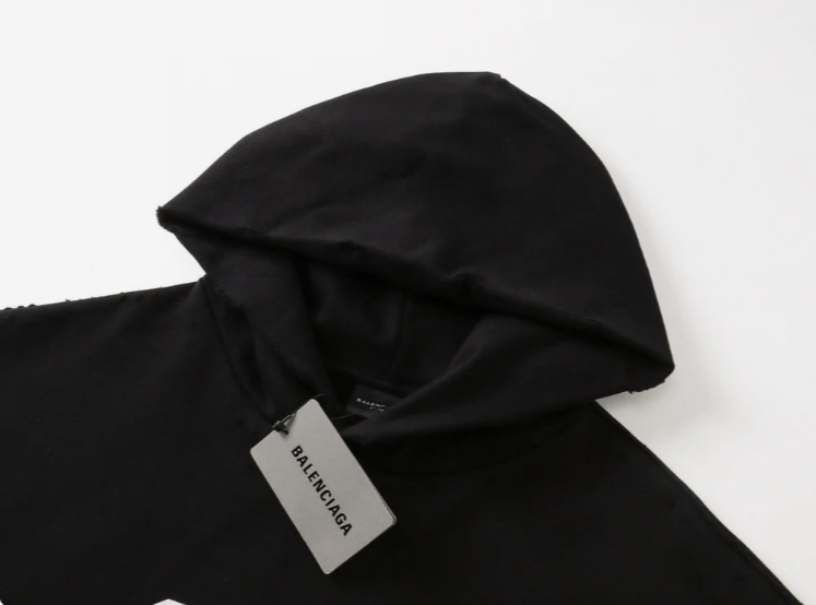 AI Generated Hoodie Medium Fit in black and white