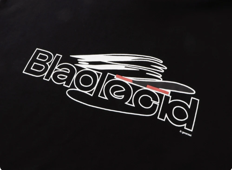 AI Generated Hoodie Medium Fit in black and white