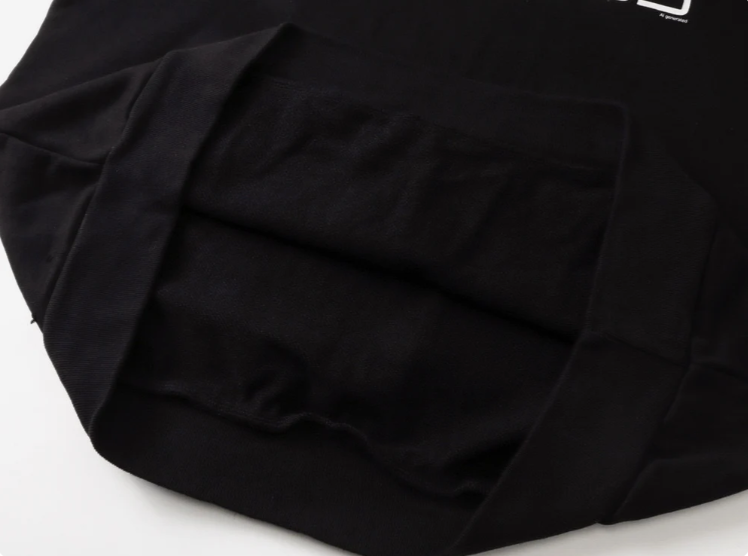 AI Generated Hoodie Medium Fit in black and white