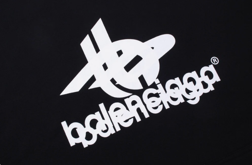 Balenciaga 23fw Phantom Overlap 3B Washed Outdated Hoodie