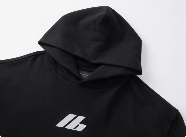 Balenciaga Activewear Hoodie Oversized in Black