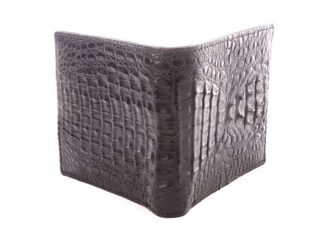 Backstrap Crocodile Skin Wallet