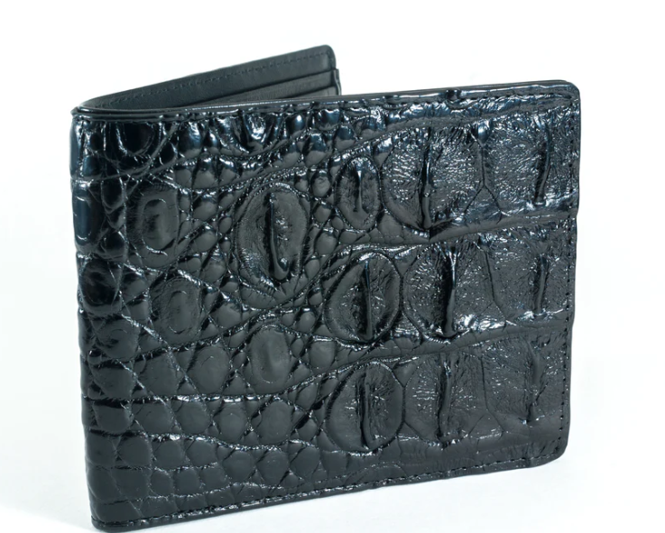 Hornback Crocodile Skin Wallet