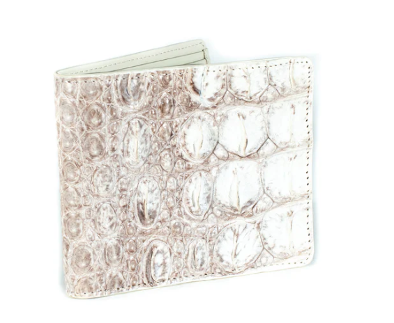 Hornback Crocodile Skin Wallet