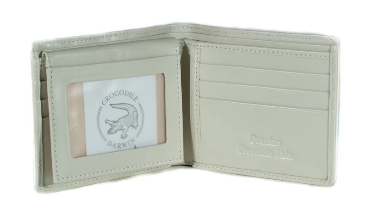 Hornback Crocodile Skin Wallet