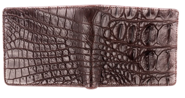 Hornback Crocodile Skin Wallet
