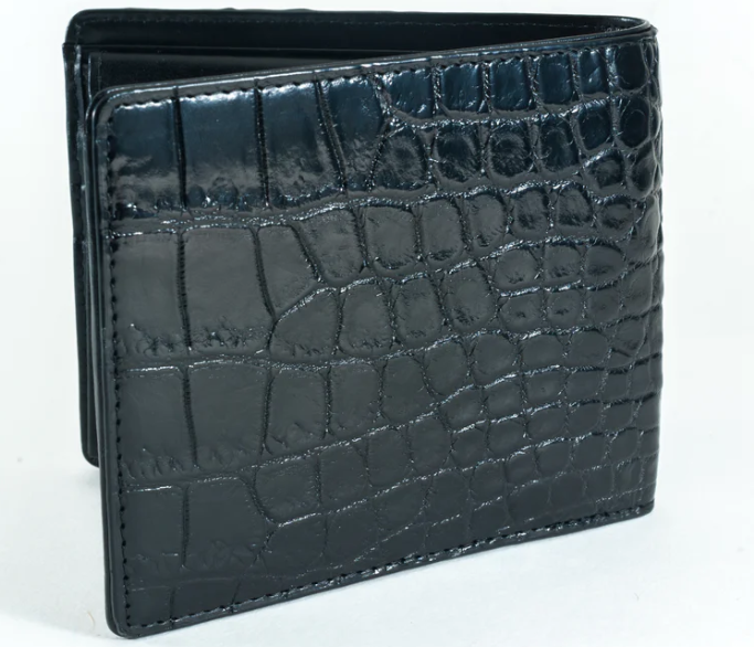 Hornback Crocodile Skin Wallet