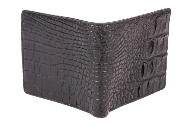Hornback Crocodile Skin Wallet