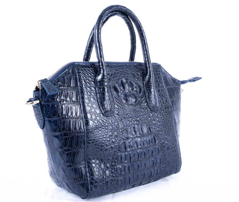Kelly Crocodile Skin Handbag