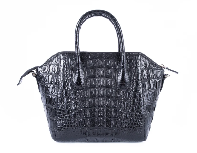 Kelly Crocodile Skin Handbag