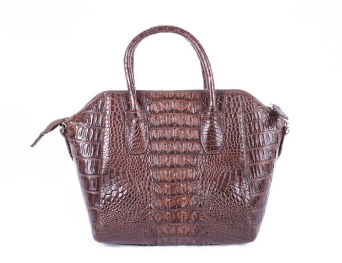 Kelly Crocodile Skin Handbag