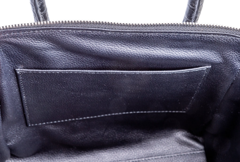 Kelly Crocodile Skin Handbag