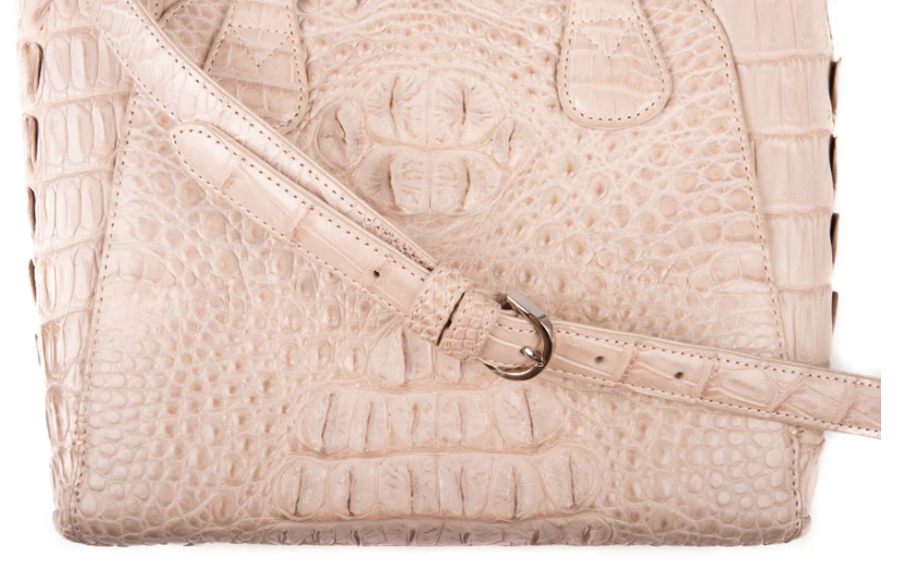Yoko Crocodile Skin Handbag
