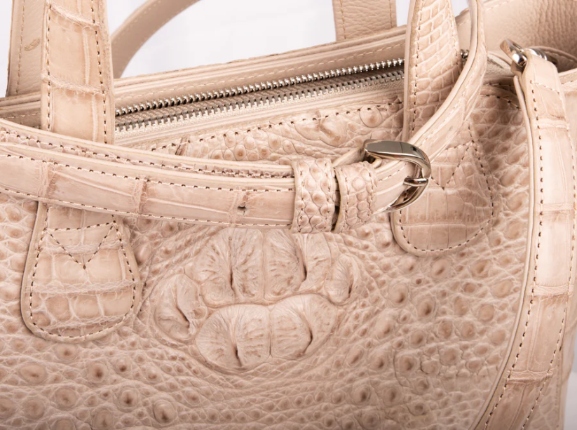 Yoko Crocodile Skin Handbag