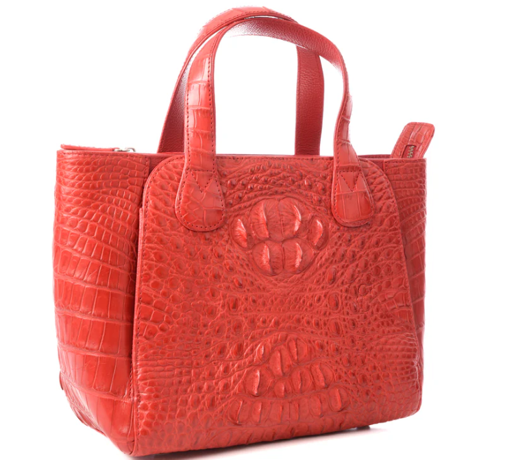 Yoko Crocodile Skin Handbag