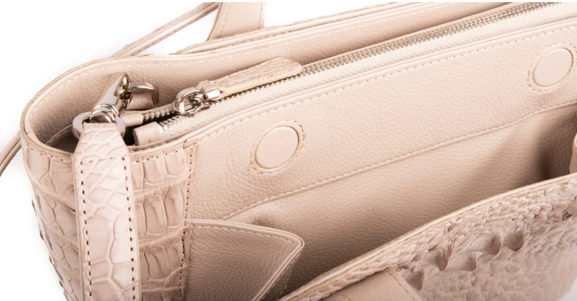 Yoko Crocodile Skin Handbag