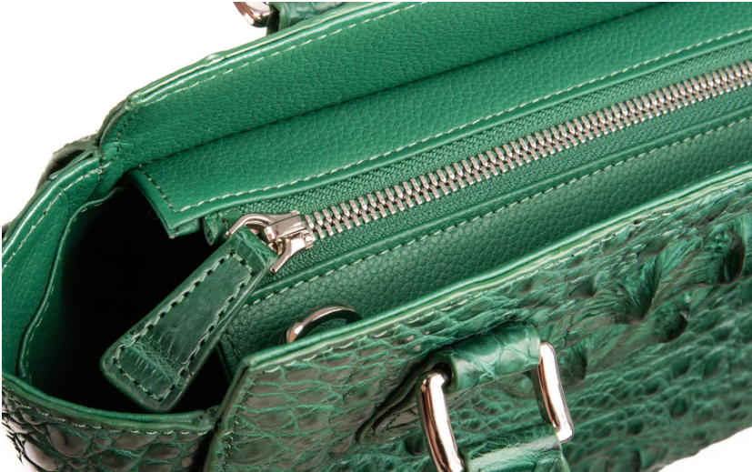 Amore Crocodile Skin Handbag