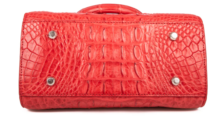 Amore Crocodile Skin Handbag