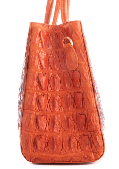 Monika Crocodile Skin Handbag
