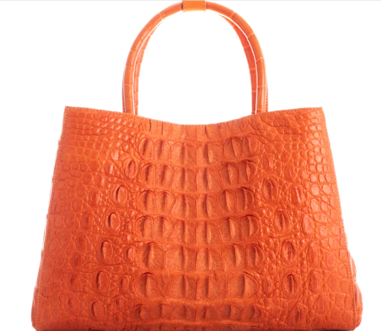 Monika Crocodile Skin Handbag