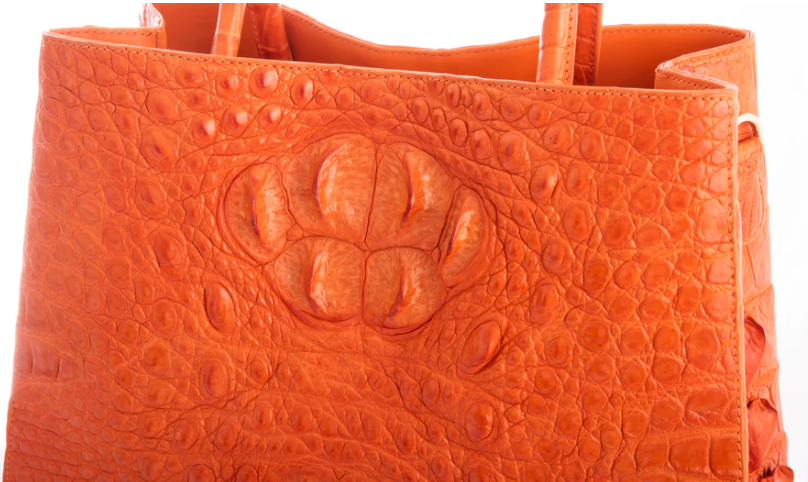 Monika Crocodile Skin Handbag