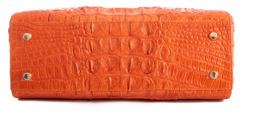 Monika Crocodile Skin Handbag