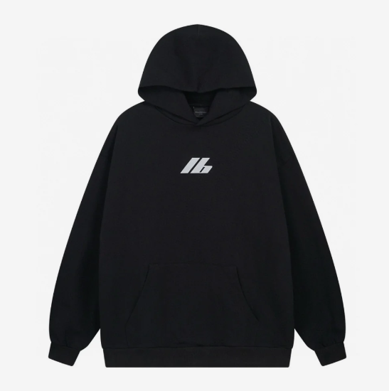 Balenciaga Activewear Hoodie Oversized in Black