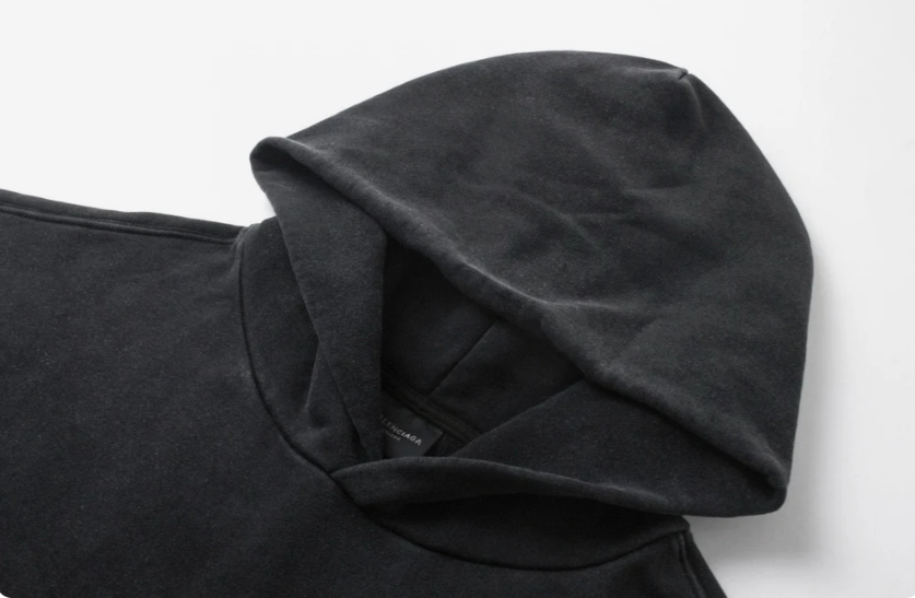 Balenciaga Hand-drawn Hoodie Medium Fit in Black/white
