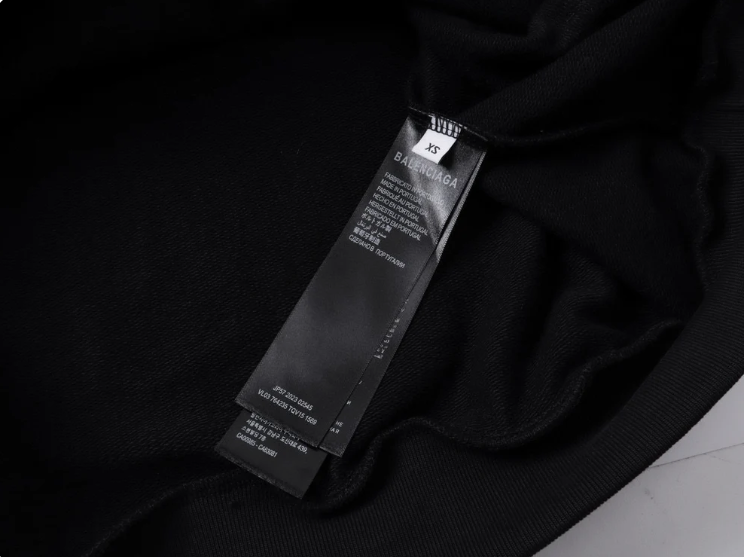Balenciaga Activewear Hoodie Oversized in Black