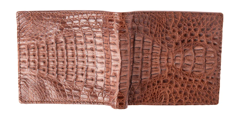 Backstrap Crocodile Skin Wallet