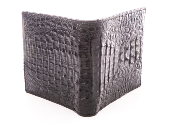 Backstrap Crocodile Skin Wallet