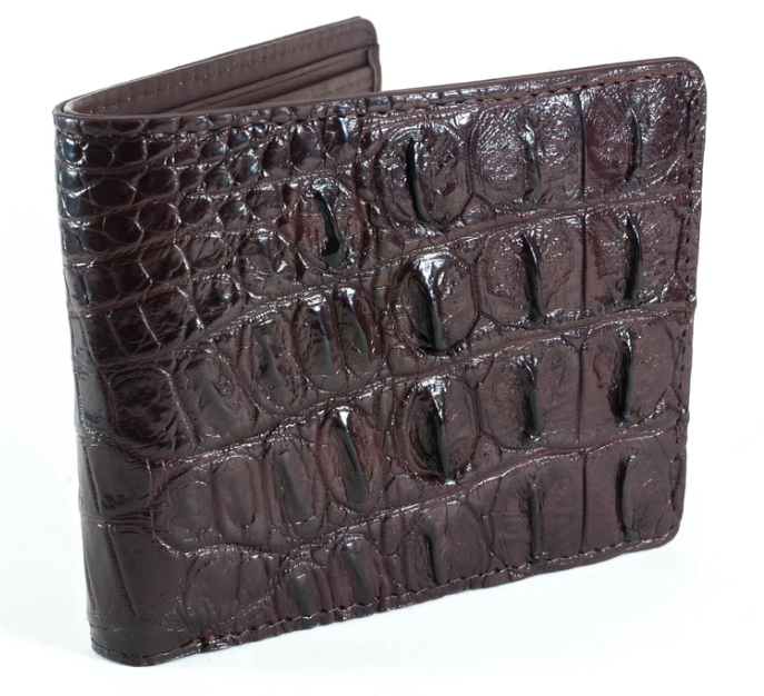Hornback Crocodile Skin Wallet
