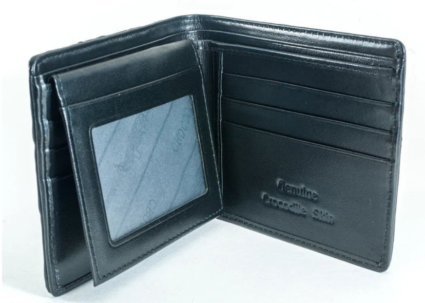 Hornback Crocodile Skin Wallet