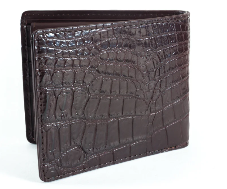 Hornback Crocodile Skin Wallet