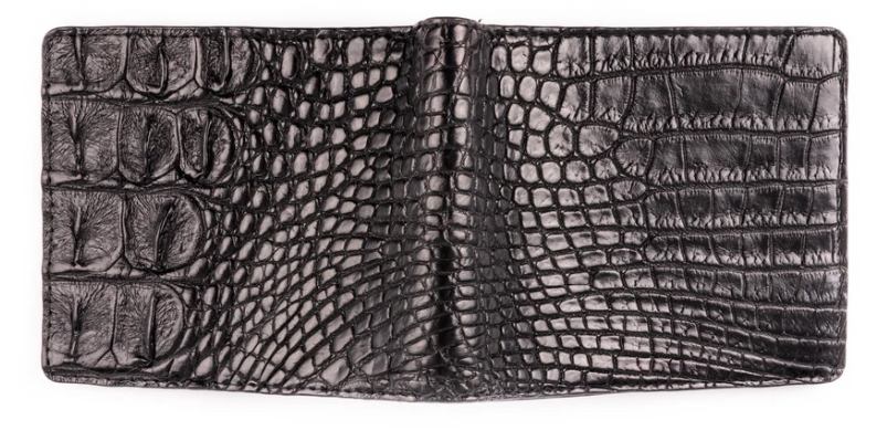 Hornback Crocodile Skin Wallet