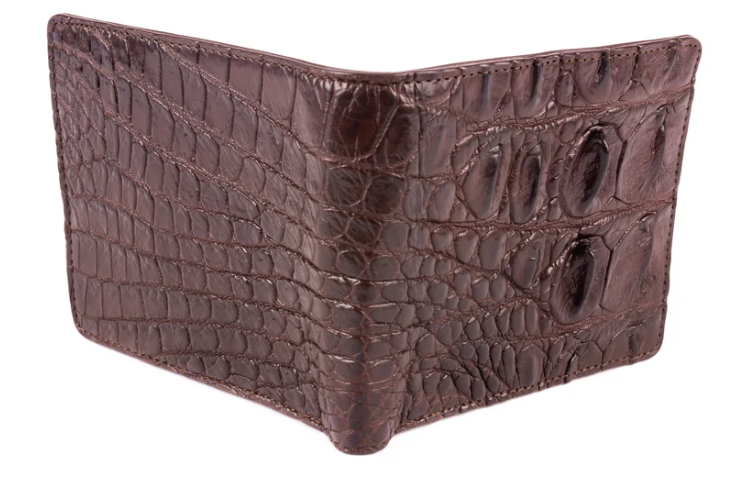 Hornback Crocodile Skin Wallet