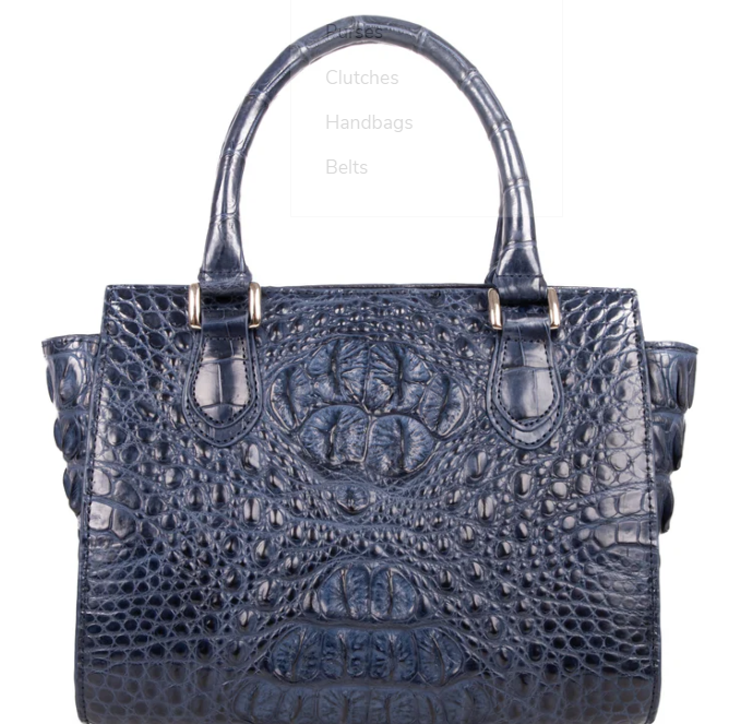 Amore Crocodile Skin Handbag