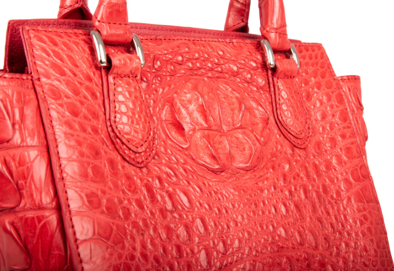 Amore Crocodile Skin Handbag