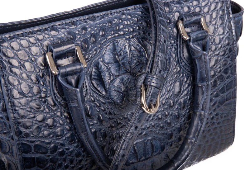 Amore Crocodile Skin Handbag