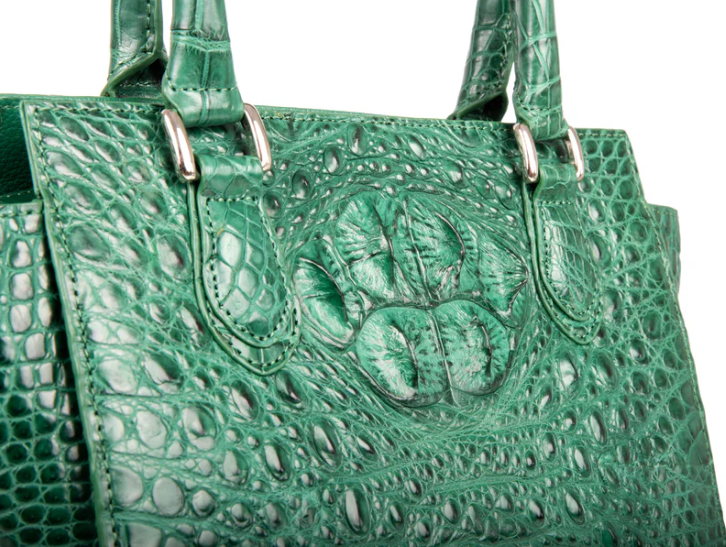 Amore Crocodile Skin Handbag