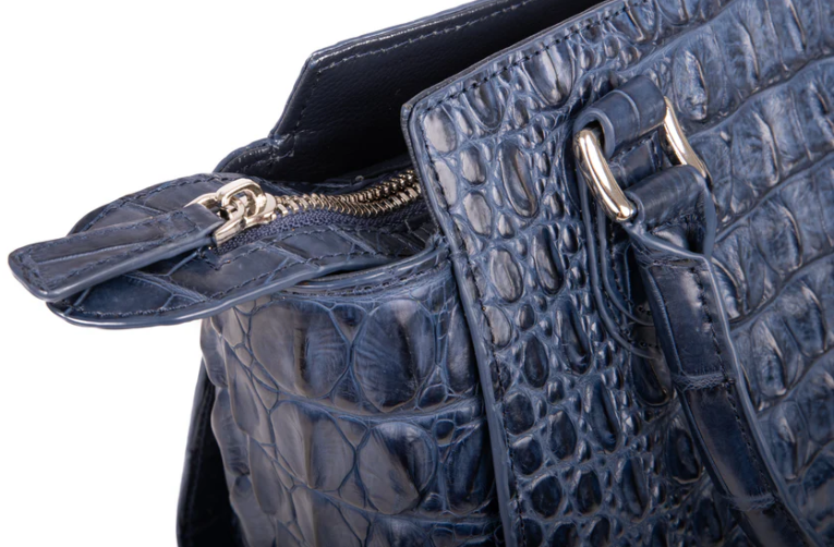 Amore Crocodile Skin Handbag