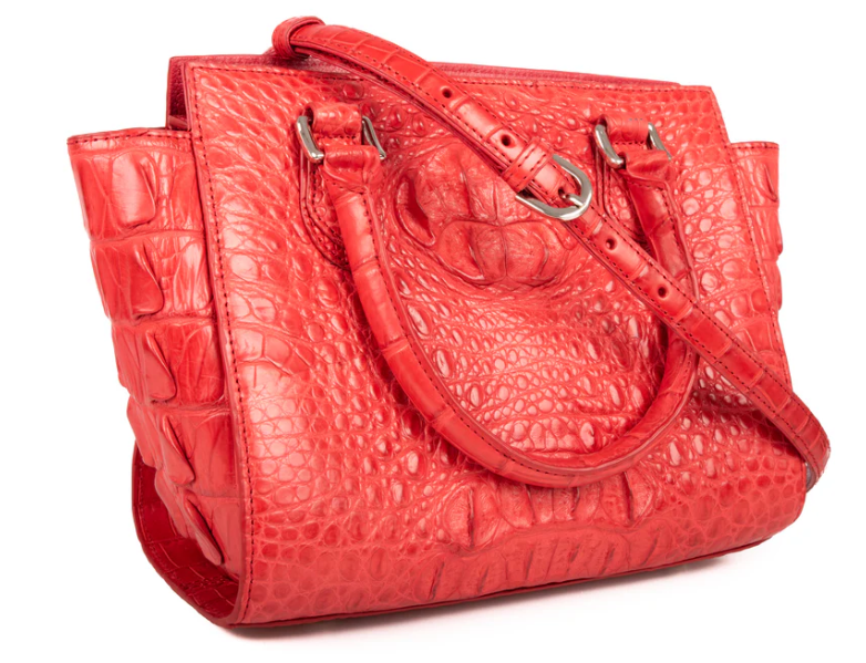 Amore Crocodile Skin Handbag