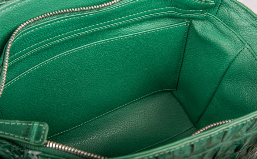 Amore Crocodile Skin Handbag