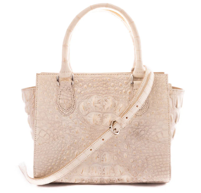 Amore Crocodile Skin Handbag